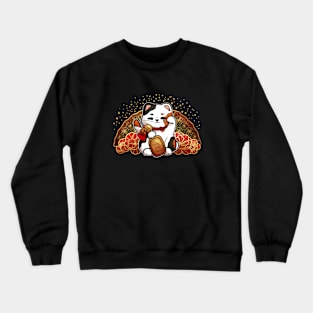 Golden Lucky Cat Crewneck Sweatshirt